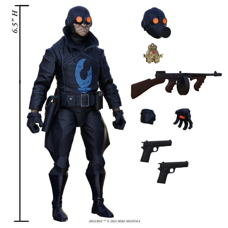 Hellboy Lobster Johnson (The Iron Prometheus) 1/12 Scale Action Figure Gallery Image 7