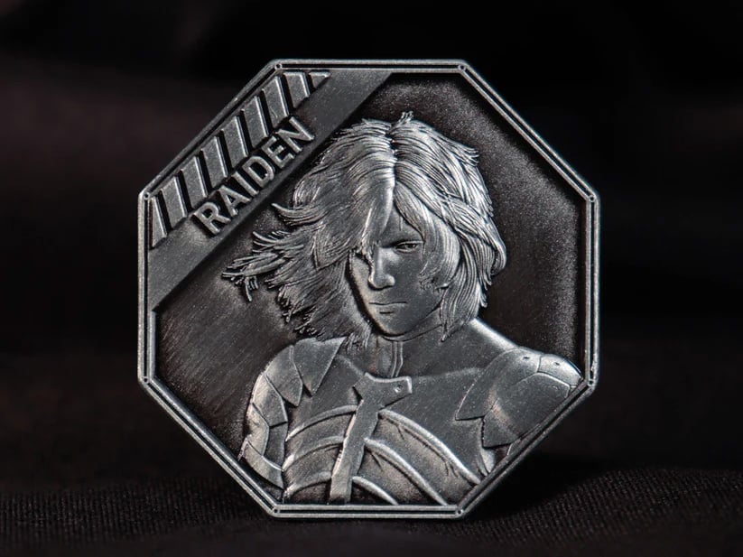 Metal Gear Solid 2 Raiden Limited Edition Embossed Collectible Coin