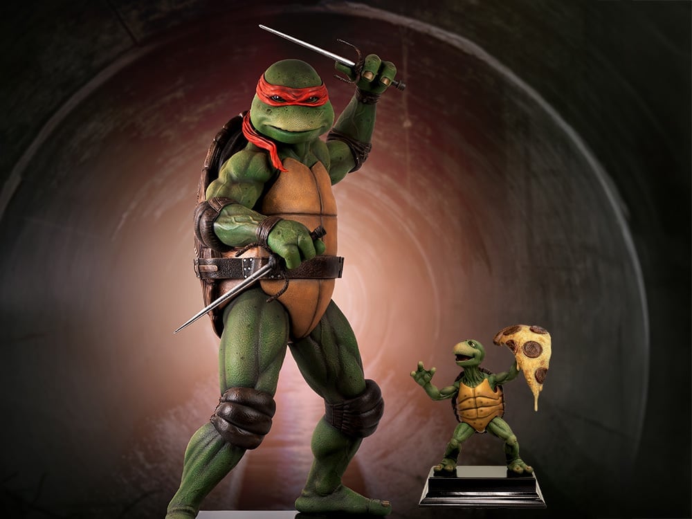Teenage Mutant Ninja Turtles (1990) Raphael (Deluxe Edition) 1/2 Scale Statue Gallery Image 1
