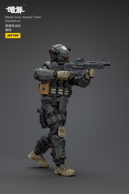 Dark Source Stellar Scar Assault Team Darksilicon 1/18 Scale Action Figure Gallery Image 10