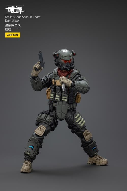 Dark Source Stellar Scar Assault Team Darksilicon 1/18 Scale Action Figure Gallery Image 9