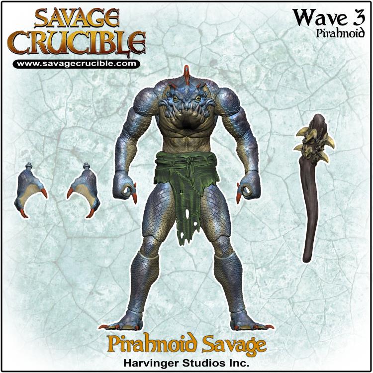 Savage Crucible Pirahnoid Savage Action Figure Gallery Image 7