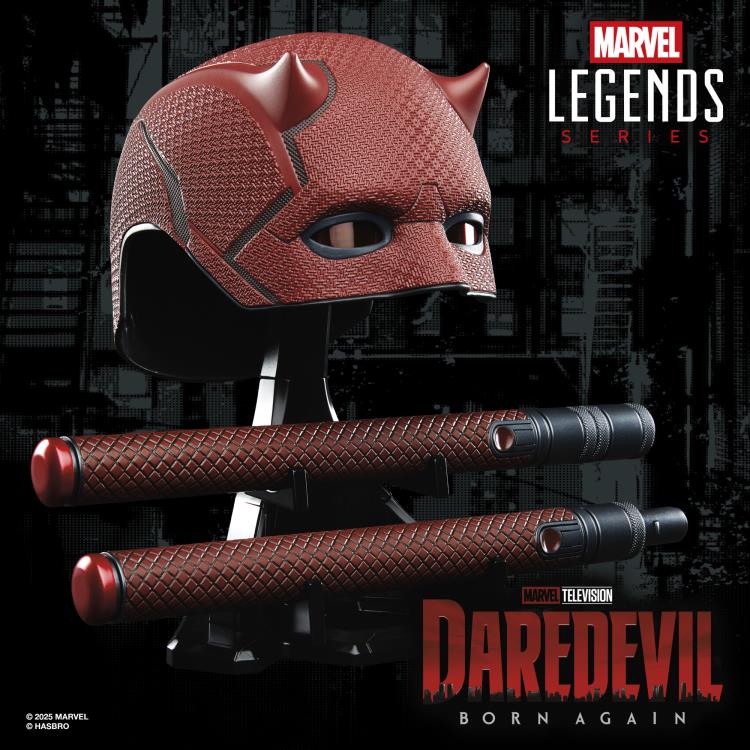Daredevil: Born Again Marvel Legends Daredevil Premium Roleplay Mask and Billy Clubs Gallery Image 3