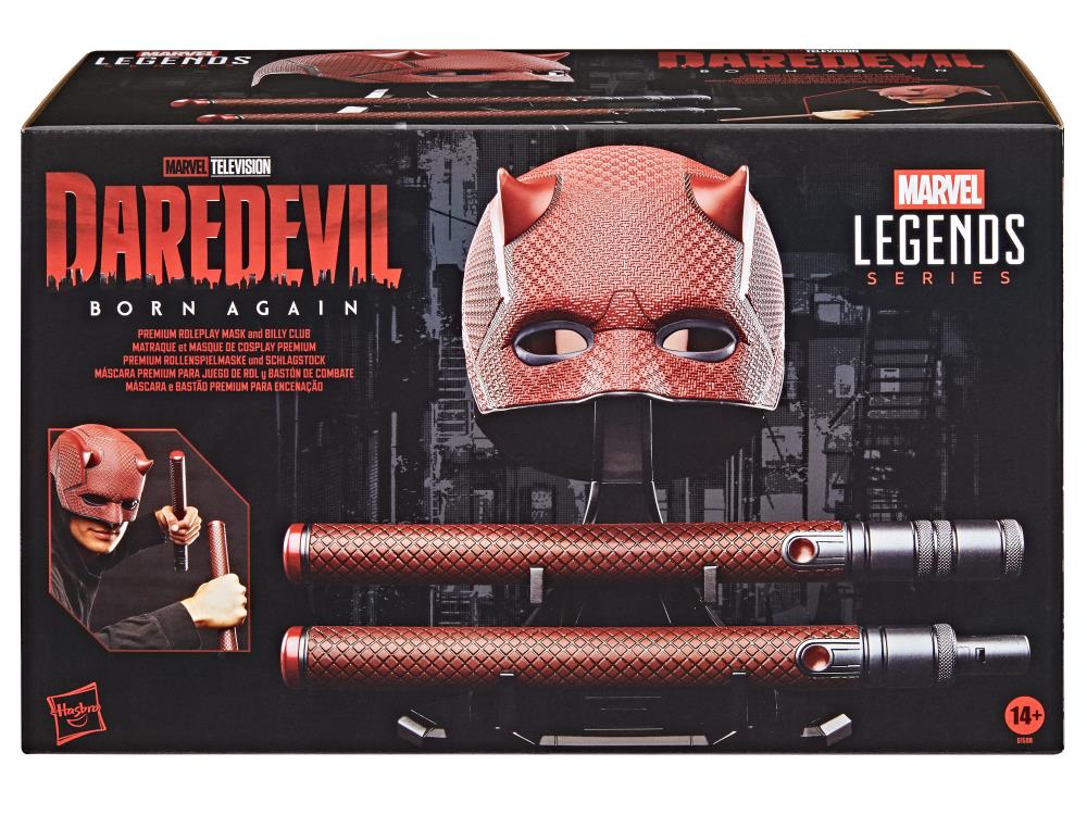 Daredevil: Born Again Marvel Legends Daredevil Premium Roleplay Mask and Billy Clubs Gallery Image 10