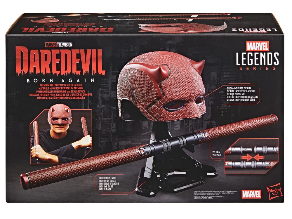 Daredevil: Born Again Marvel Legends Daredevil Premium Roleplay Mask and Billy Clubs Gallery Image 11