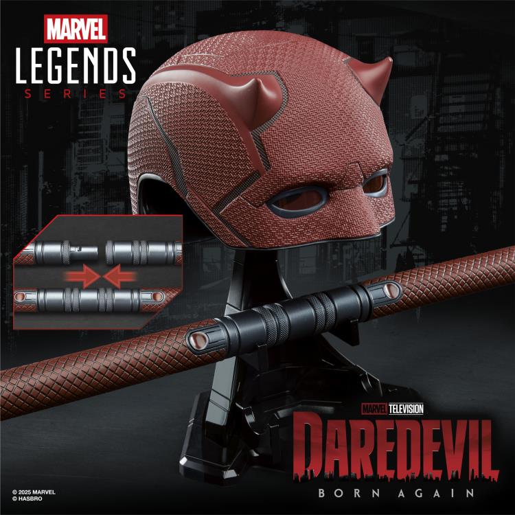 Daredevil: Born Again Marvel Legends Daredevil Premium Roleplay Mask and Billy Clubs Gallery Image 7