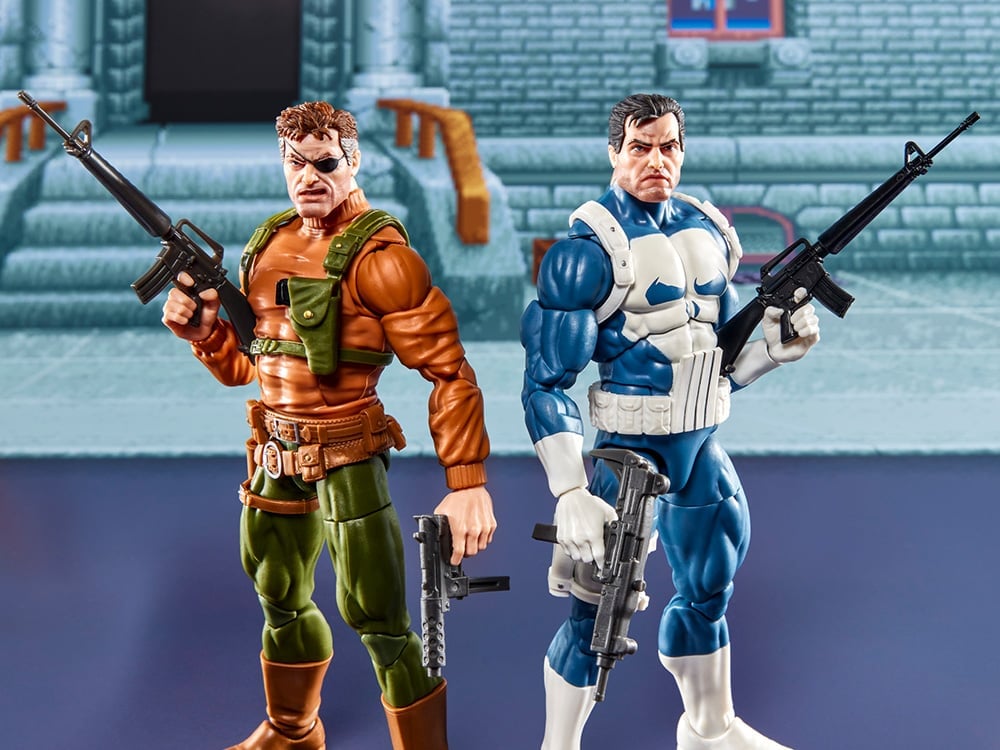 The Punisher Marvel Legends Gamerverse Punisher & Nick Fury Action