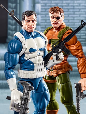 The Punisher Marvel Legends Gamerverse Punisher & Nick Fury Action