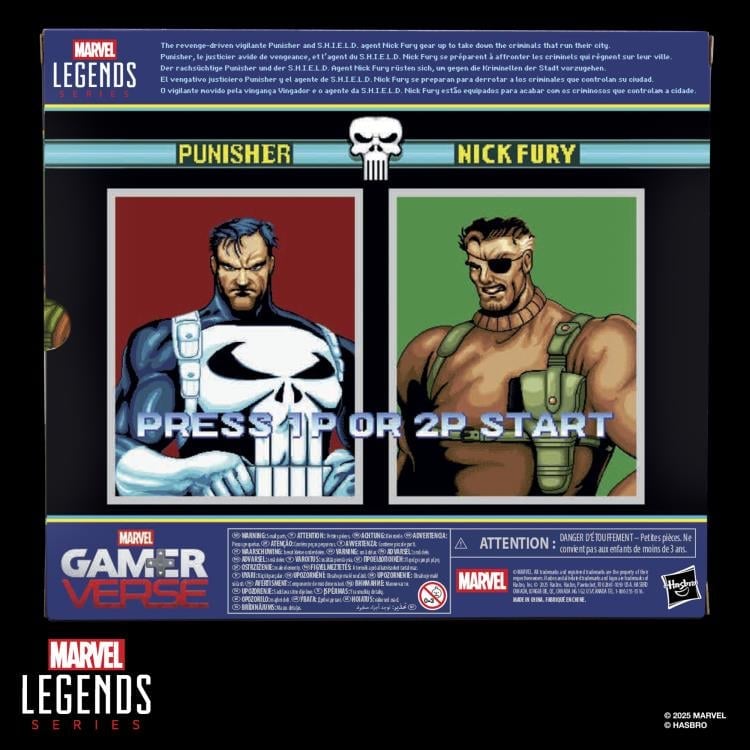 The Punisher Marvel Legends Gamerverse Punisher & Nick Fury Action