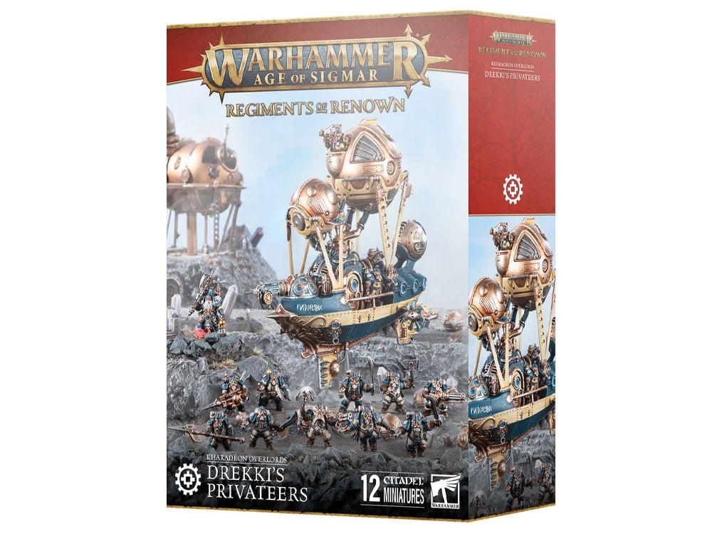 Warhammer Age of Sigmar Regiments of Renown Kharadron Overlords Drekki's Privateers Citadel Miniatures Set Gallery Image 1