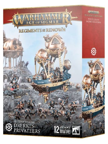 Warhammer Age of Sigmar Regiments of Renown Kharadron Overlords Drekki's Privateers Citadel Miniatures Set Gallery Image 2