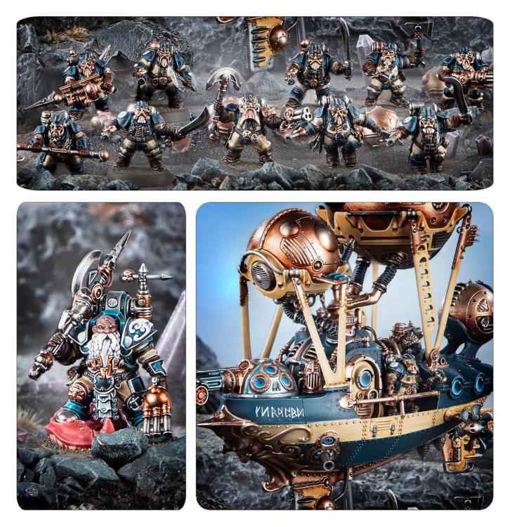 Warhammer Age of Sigmar Regiments of Renown Kharadron Overlords Drekki's Privateers Citadel Miniatures Set Gallery Image 12