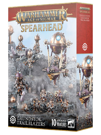 Warhammer Age of Sigmar Spearhead Kharadron Overlords Grundstok Trailblazers Citadel Miniatures Set Gallery Image 2