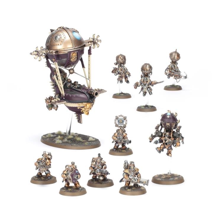 Warhammer Age of Sigmar Spearhead Kharadron Overlords Grundstok Trailblazers Citadel Miniatures Set Gallery Image 3