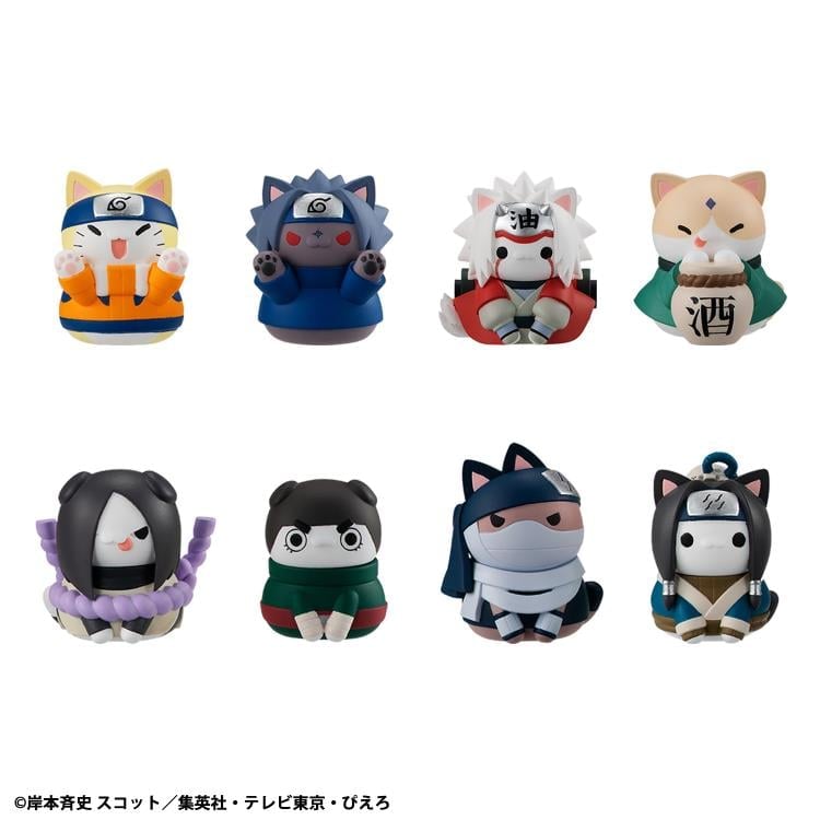 Naruto Nyaruto! Mega Cat Project Come Here Sasuke-Kun! Box of 8 Random Figures Gallery Image 4