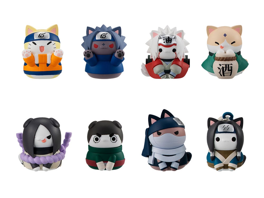 Naruto Nyaruto! Mega Cat Project Come Here Sasuke-Kun! Box of 8 Random Figures Gallery Image 1