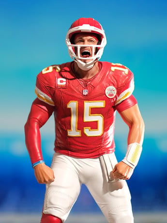 Kansas City Chiefs Patrick Mahomes 1/6 Scale Limited Edition Resin Statue Gallery Image 2