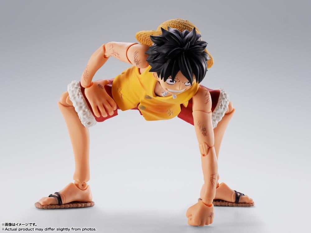 One Piece S.H.Figuarts Monkey D. Luffy (Summit War of Marineford) Action Figure Gallery Image 7
