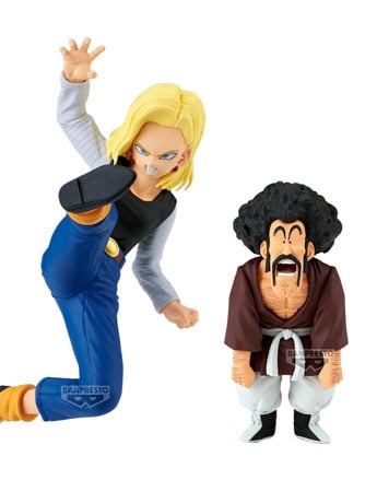 Dragon Ball Z Match Makers Android 18 & Mr. Satan (Vs. Mighty Mask) Figures Gallery Image 2