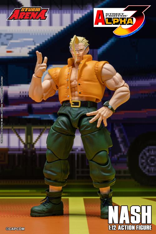 Street Fighter Alpha 3 Storm Arena Nash 1/12 Scale Action Figure Gallery Image 3