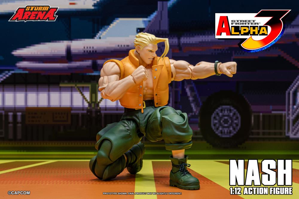 Street Fighter Alpha 3 Storm Arena Nash 1/12 Scale Action Figure Gallery Image 8