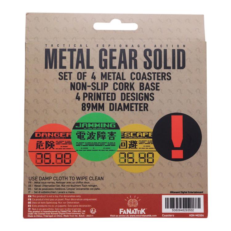 Metal Gear Solid Set of 4 Limited Edition Metal Coasters Gallery Image 8