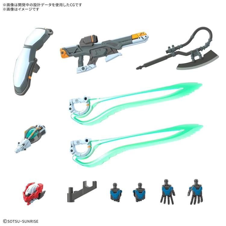 Mobile Suit Gundam GQuuuuuuX HGGQ GQuuuuuuX (Endymion Unit Awakened) 1/144 Scale Model Kit Gallery Image 8