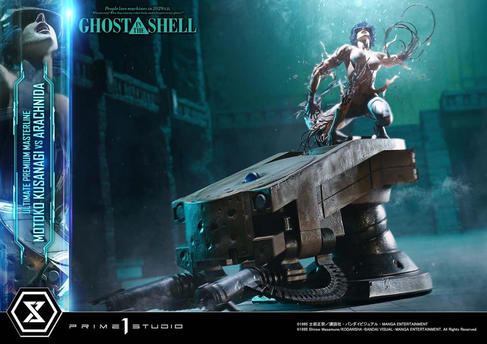Ghost in the Shell Ultimate Premium Masterline Motoko Kusanagi vs Arachnida 1/4 Scale Statue Gallery Image 27