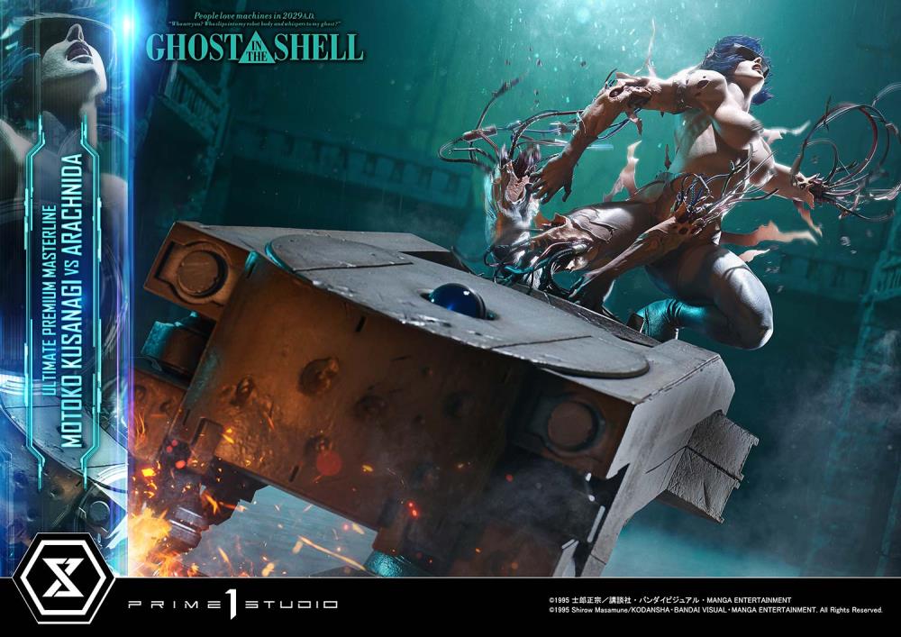 Ghost in the Shell Ultimate Premium Masterline Motoko Kusanagi vs Arachnida 1/4 Scale Statue Gallery Image 28