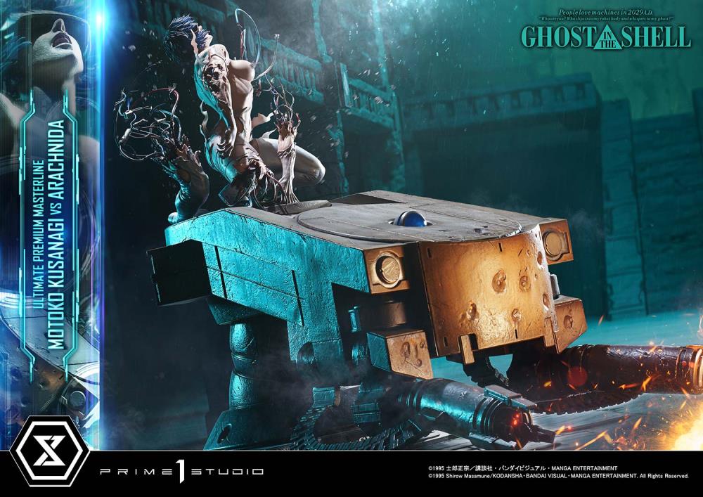 Ghost in the Shell Ultimate Premium Masterline Motoko Kusanagi vs Arachnida 1/4 Scale Statue Gallery Image 29