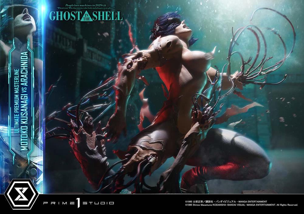 Ghost in the Shell Ultimate Premium Masterline Motoko Kusanagi vs Arachnida 1/4 Scale Statue Gallery Image 30