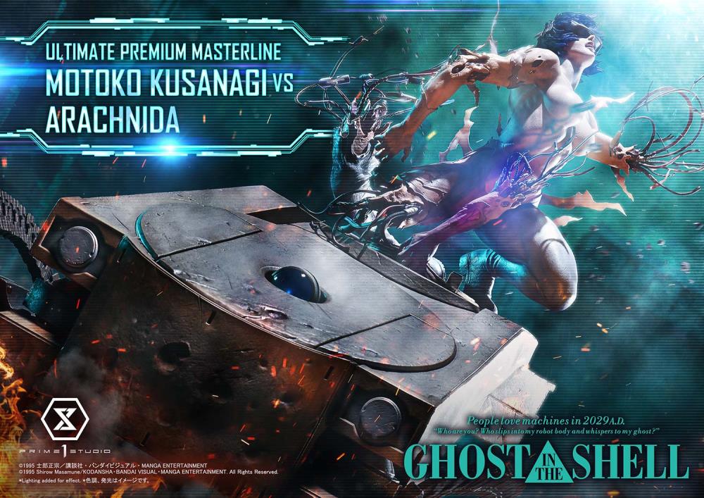 Ghost in the Shell Ultimate Premium Masterline Motoko Kusanagi vs Arachnida 1/4 Scale Statue Gallery Image 3