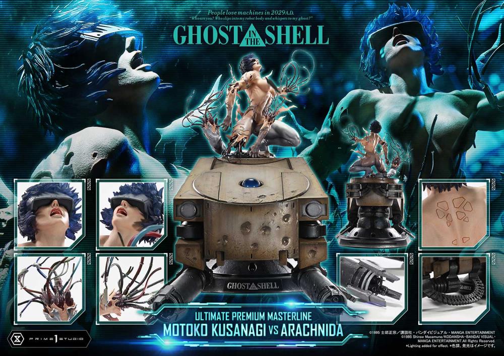 Ghost in the Shell Ultimate Premium Masterline Motoko Kusanagi vs Arachnida 1/4 Scale Statue Gallery Image 36