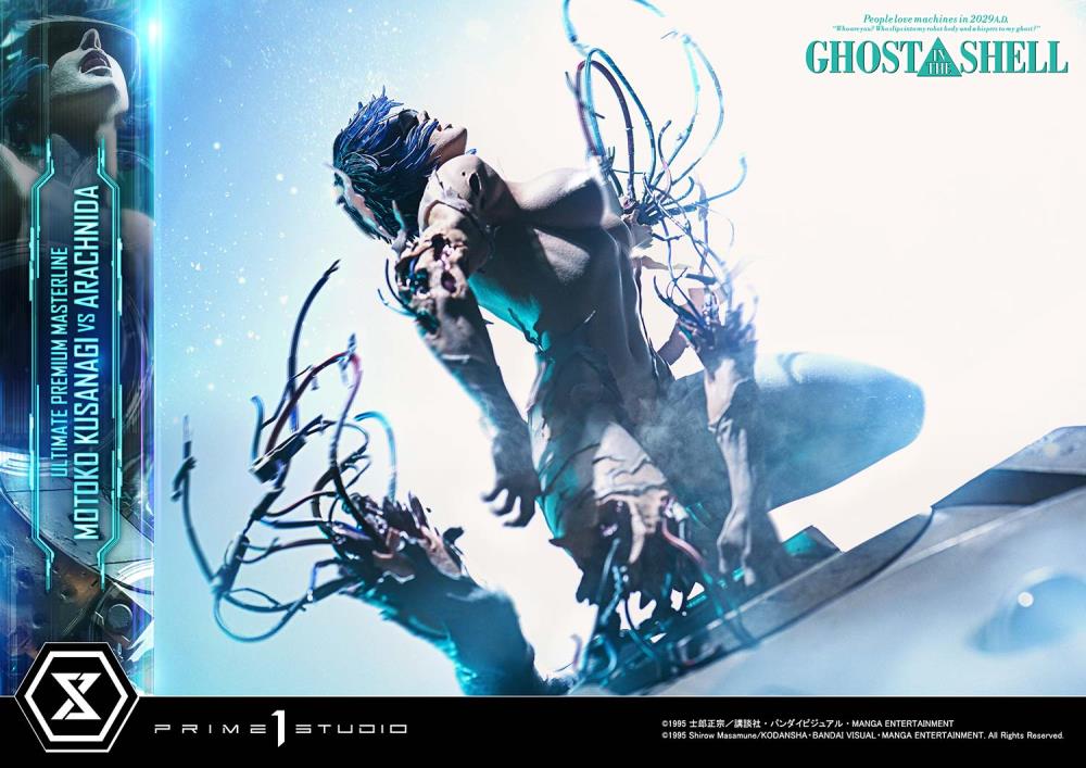Ghost in the Shell Ultimate Premium Masterline Motoko Kusanagi vs Arachnida 1/4 Scale Statue Gallery Image 35
