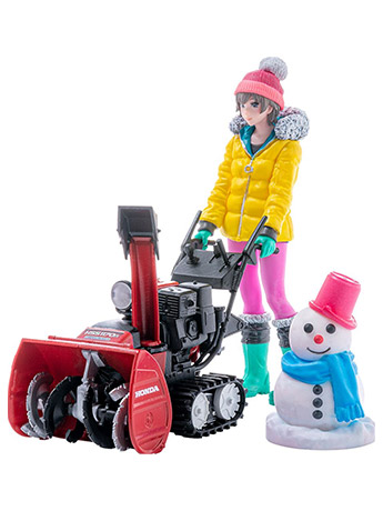 PLAMAX MF-62 minimum factory Minori with Honda Small Snow Plow HSS1170n (JX) 1/20 Scale Model Kit Gallery Image 2