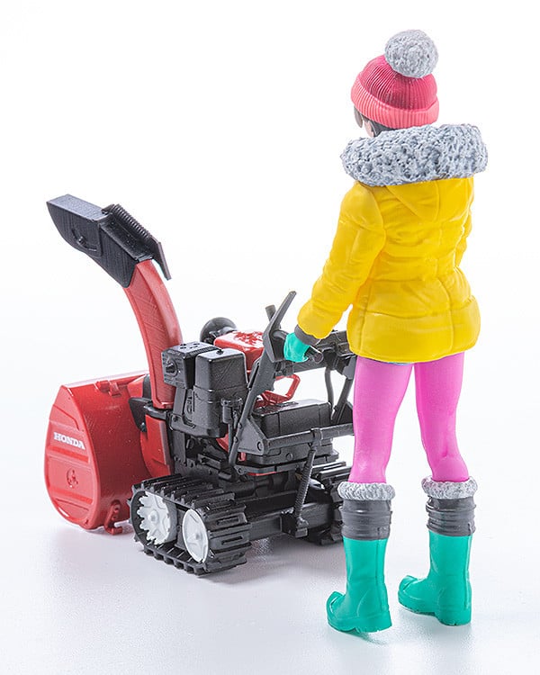 PLAMAX MF-62 minimum factory Minori with Honda Small Snow Plow HSS1170n (JX) 1/20 Scale Model Kit Gallery Image 4