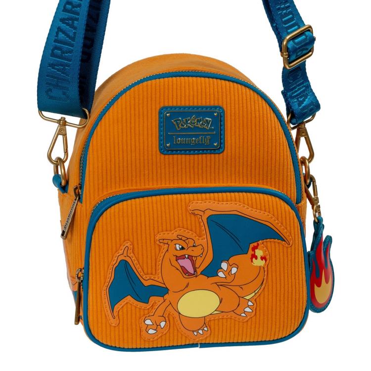 charizard school mini small backpack Pokemon Corduroy Convertible EE Exclusive inches wide x 6 Charizard Pokemon Backpack - GearOtaku