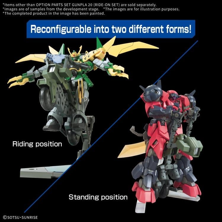 Mobile Suit Gundam Option Parts Set Gunpla 20 Ride-on Set 1/144 Scale Model Kit Accessory Set Gallery Image 7
