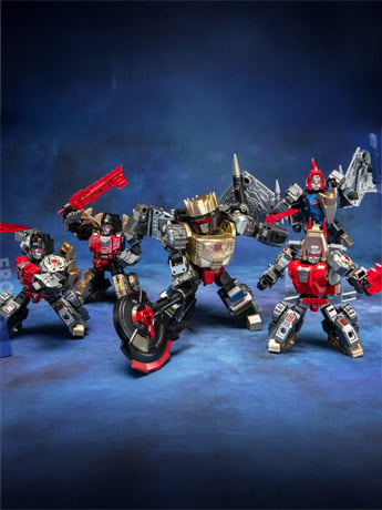 Steel Kiddy Party Mini Asura Dual Changer and Combiner Action