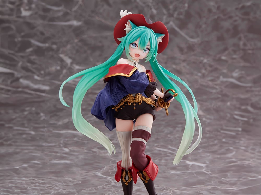 Vocaloid Hatsune Miku (Puss in Boots) Wonderland Figure (Reissue) Gallery Image 1
