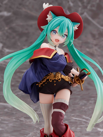 Vocaloid Hatsune Miku (Puss in Boots) Wonderland Figure (Reissue) Gallery Image 2