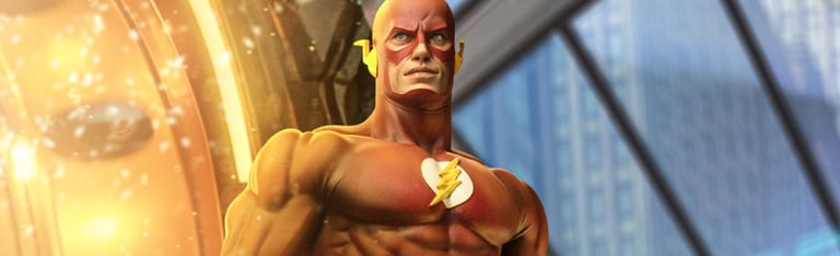 Image of DC Comics Series 9 Legacy Replica The Flash 1/4 Scale Statue