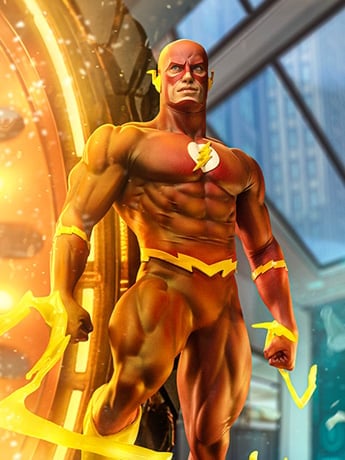 DC Comics Series 9 Legacy Replica The Flash 1/4 Scale Statue Gallery Image 2