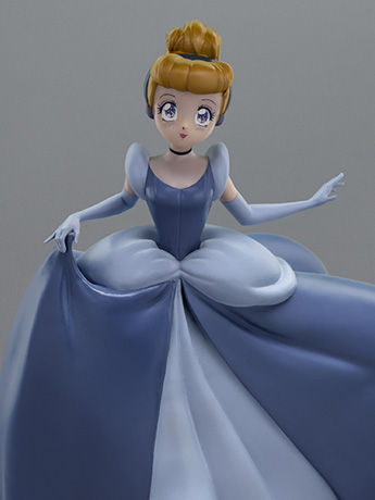 Disney Anime Princess Cinderella 1/10 Art Scale Statue Gallery Image 2