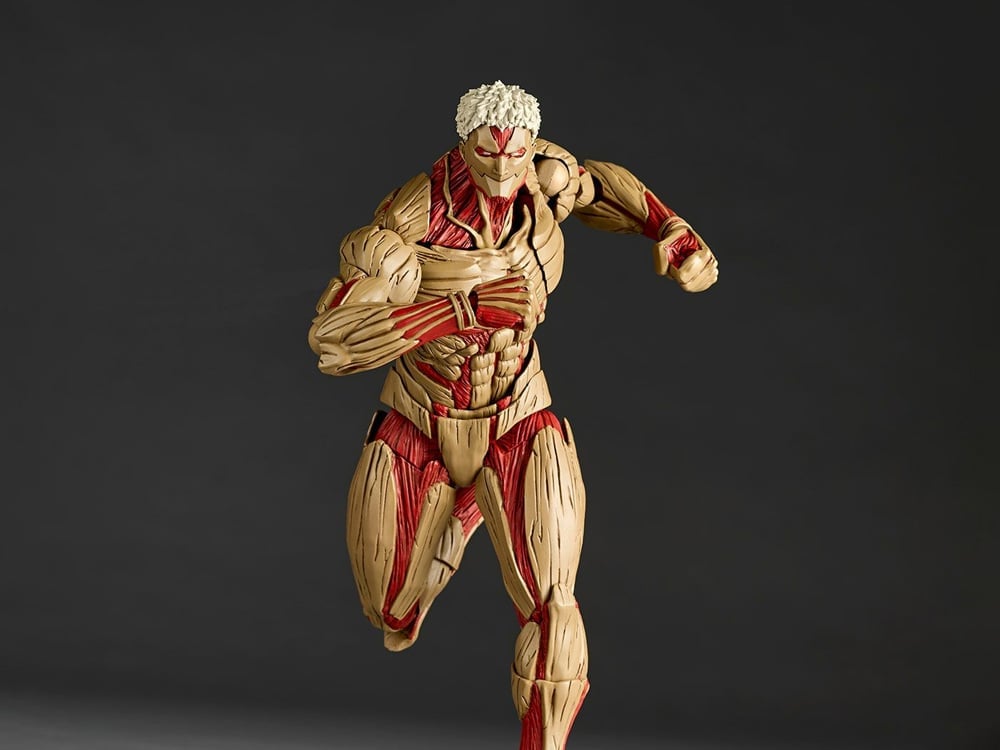Attack on Titan Amazing Yamaguchi Revoltech NR101 Armored Titan (Reiner Braun) Action Figure (Reissue) Gallery Image 1