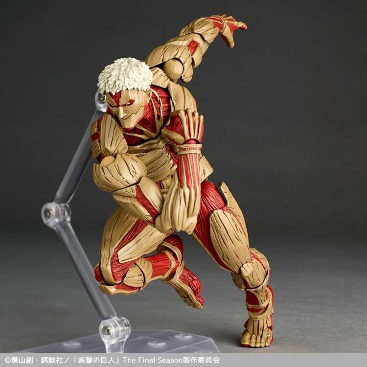 Attack on Titan Amazing Yamaguchi Revoltech NR101 Armored Titan (Reiner Braun) Action Figure (Reissue) Gallery Image 6