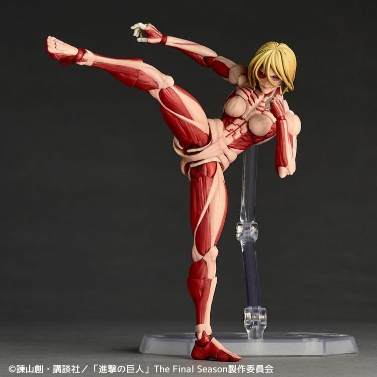 Attack on Titan Amazing Yamaguchi Revoltech NR100 Female Titan (Annie Leonhart) Action Figure (Reissue) Gallery Image 3