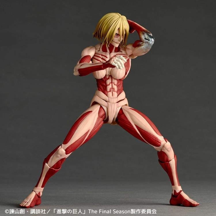 Attack on Titan Amazing Yamaguchi Revoltech NR100 Female Titan (Annie Leonhart) Action Figure (Reissue) Gallery Image 7