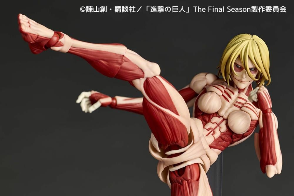 Attack on Titan Amazing Yamaguchi Revoltech NR100 Female Titan (Annie Leonhart) Action Figure (Reissue) Gallery Image 14