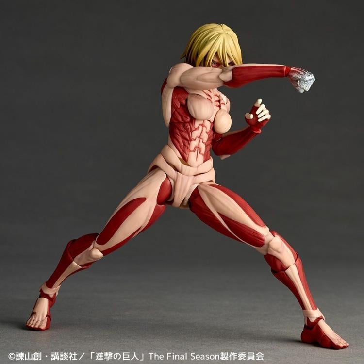 Attack on Titan Amazing Yamaguchi Revoltech NR100 Female Titan (Annie Leonhart) Action Figure (Reissue) Gallery Image 8